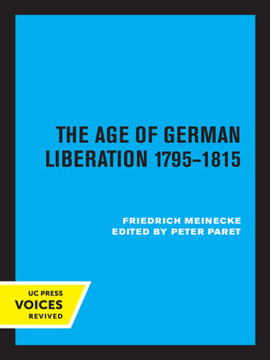 cover image of The Age of German Liberation 1795-1815